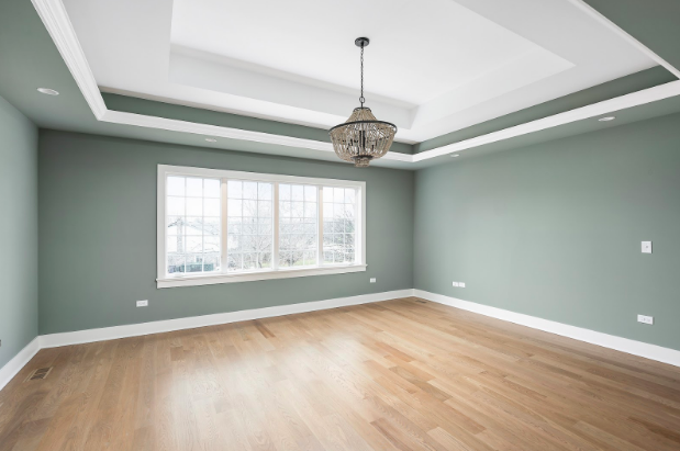 hardwood floors in a bedroom